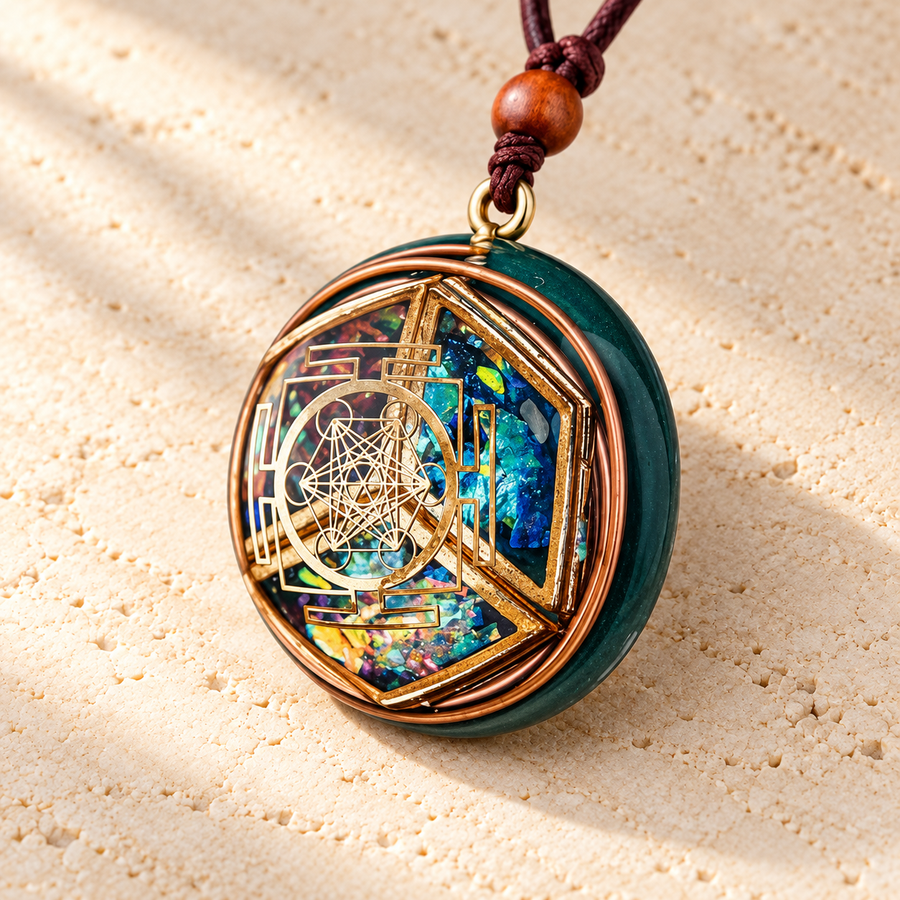 Intention & harmonie — Amulette Aura | Géométrie sacrée