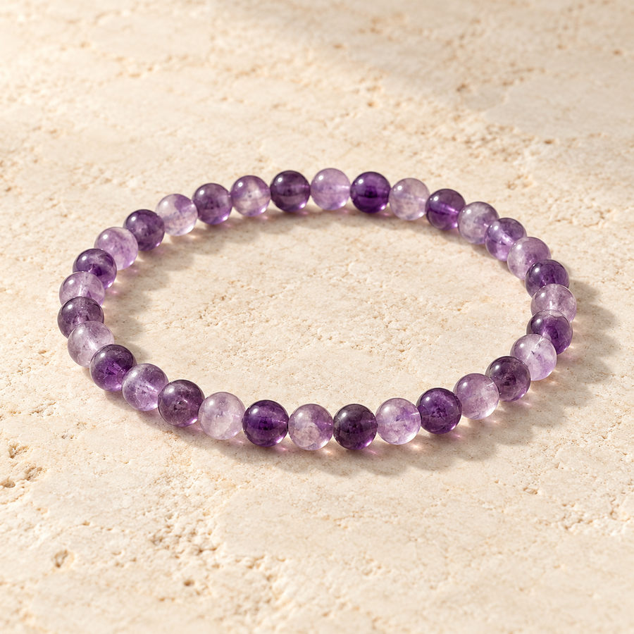 Bracelet amincissant aux 2 améthystes