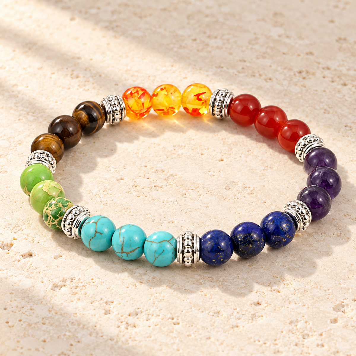 Sept chakras — Bracelet Harmonie | Bracelet multicolore