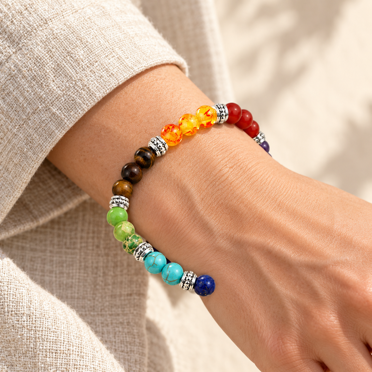 Sept chakras — Bracelet Harmonie | Bracelet multicolore