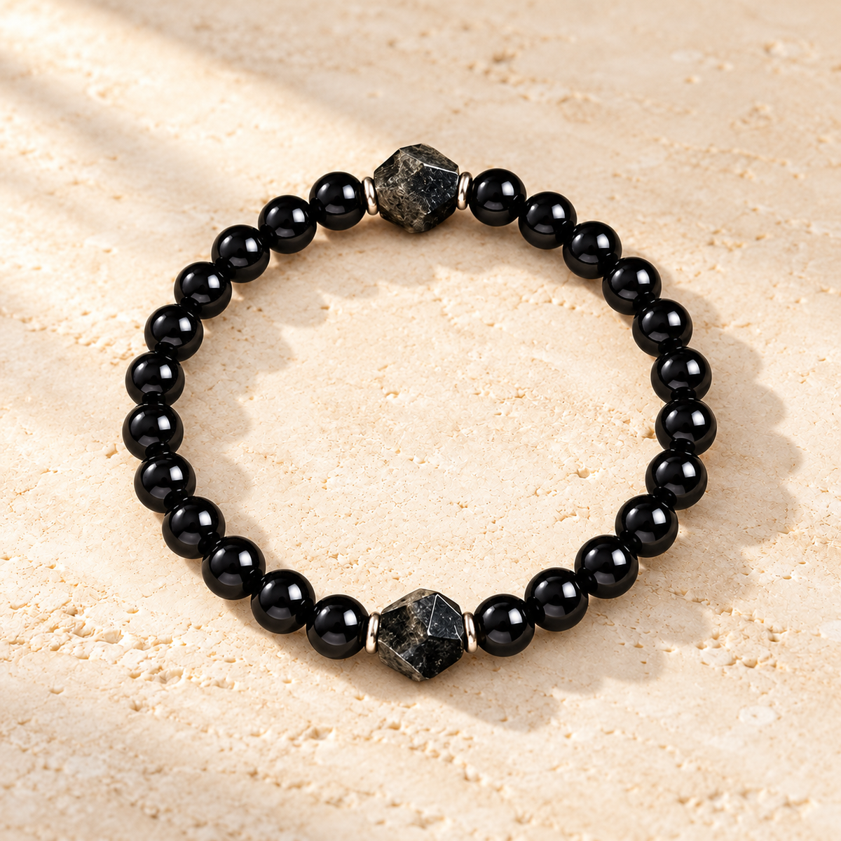 Protection — Bracelet Rempart | Tourmaline et obsidienne