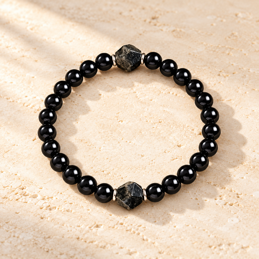 Protection — Bracelet Rempart | Tourmaline et obsidienne