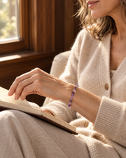 Bracelet amincissant aux 2 améthystes
