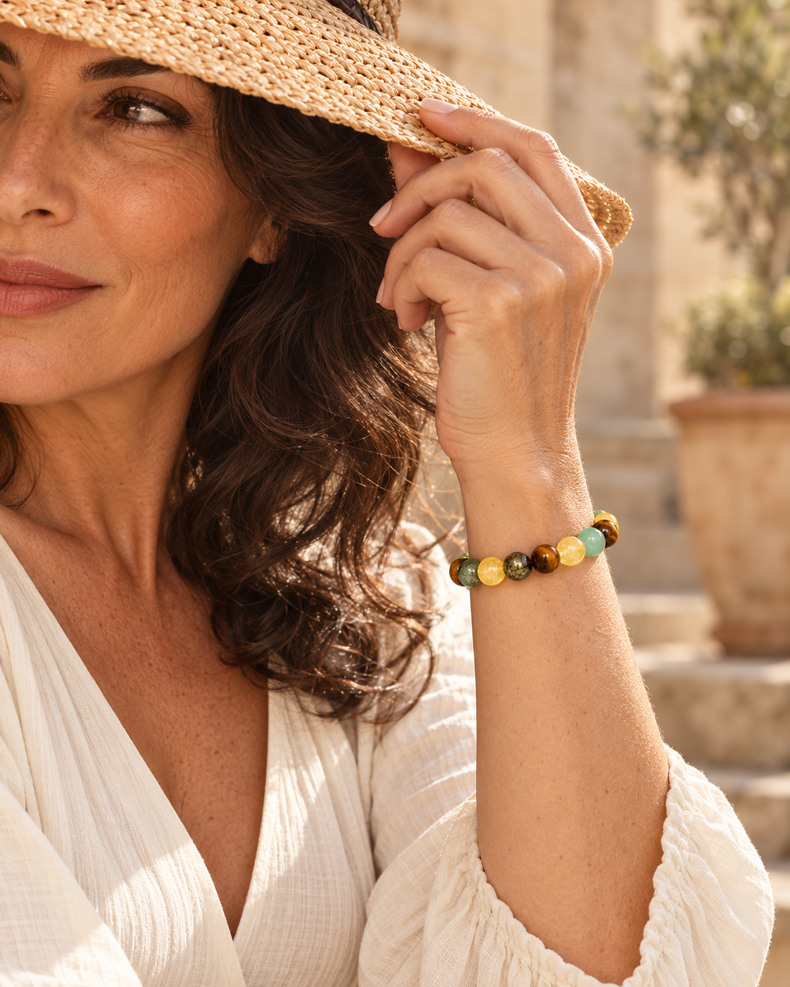 Abondance — Bracelet Essor | Pierres multicolores